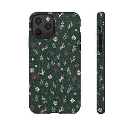 Antler Daisies Evergreen Tough Case