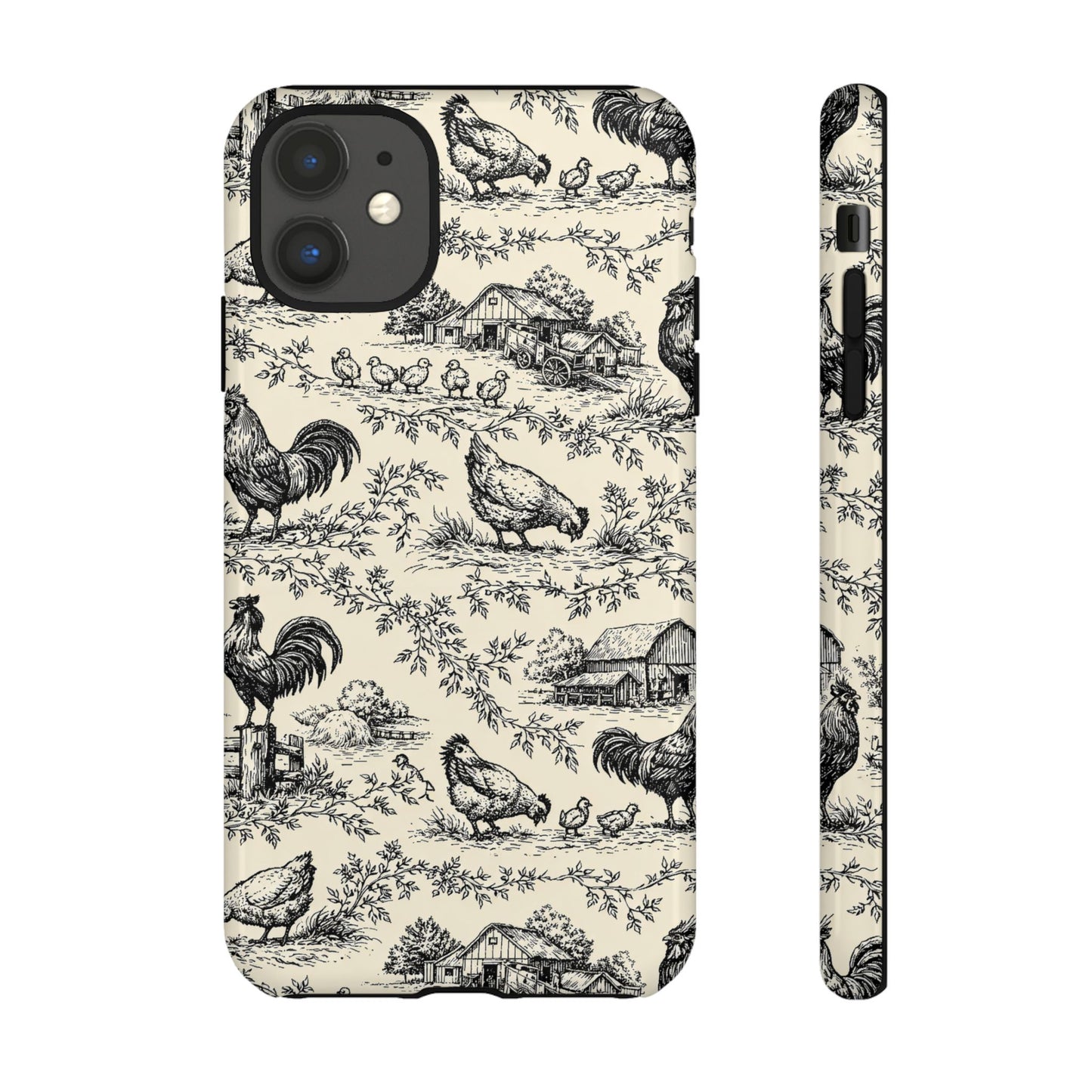 Toile Chickens Tough Case