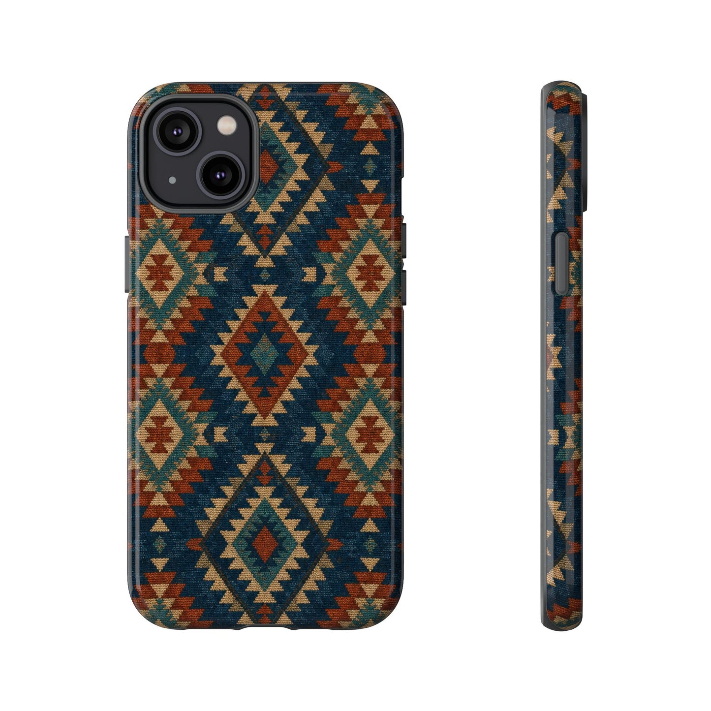 Navy Aztec Tough Case