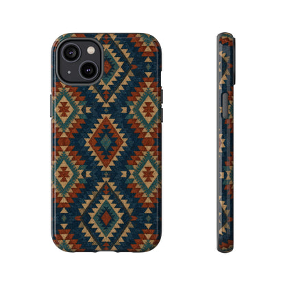 Navy Aztec Tough Case