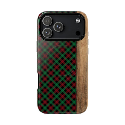 Red Green Plaid Magnetic Case