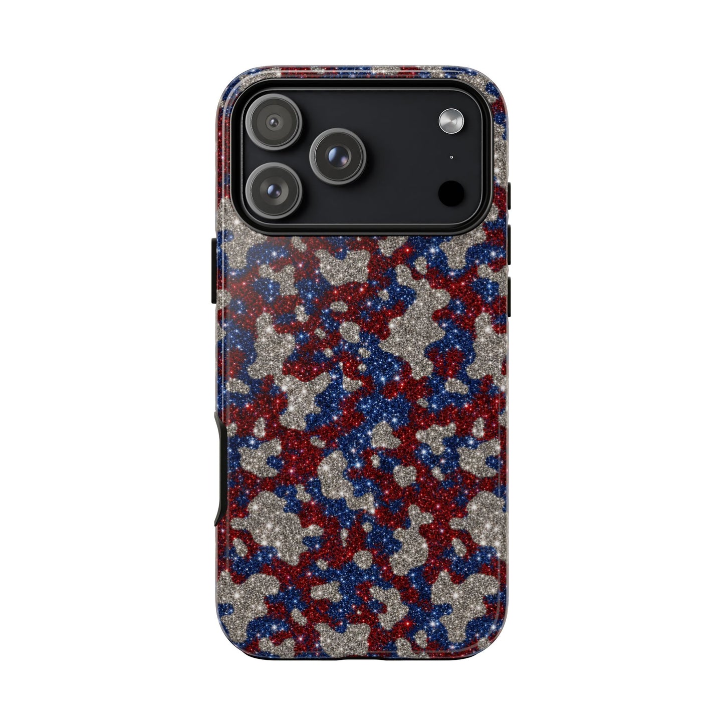 USA Cowhide Glitter Tough Case