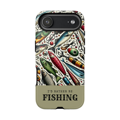 Id Rather Be Fishing Tough Phone Case