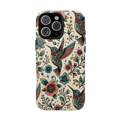 Retro Hummingbird Magnetic Case