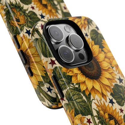 Stars And Sunflowers Tough Case