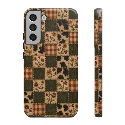Autumn Plaid Patchwork Tough Case