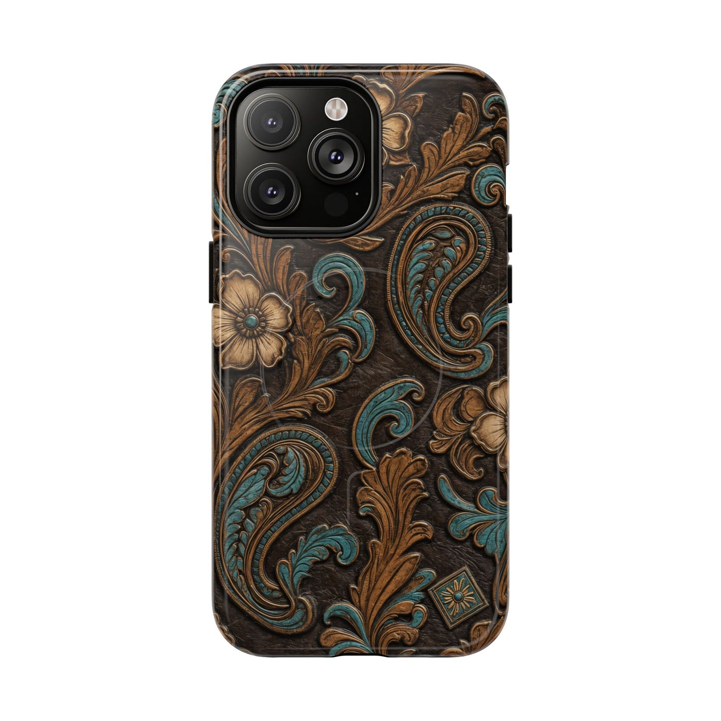 Tooled Paisley Magnetic Case