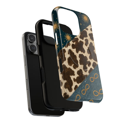 Sunburst Cowhide Swath Magnetic Case