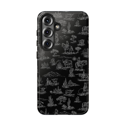 Midnight Toile Tough Case