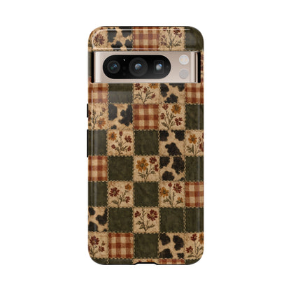 Autumn Plaid Patchwork Tough Case