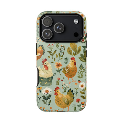 Garden Chickens Tough Phone Case
