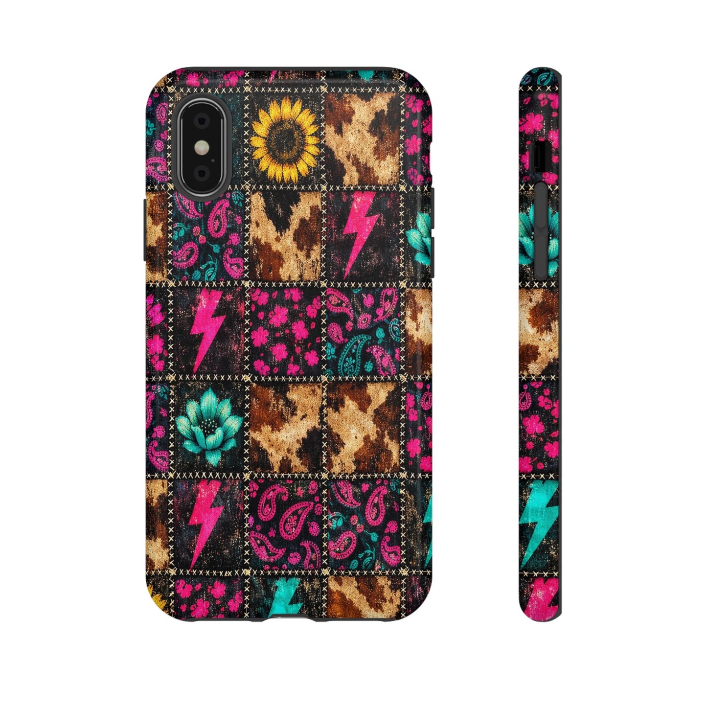 Neon Patchwork Tough Case