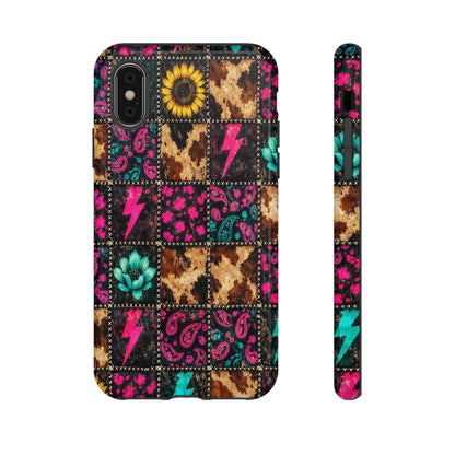 Neon Patchwork Tough Case