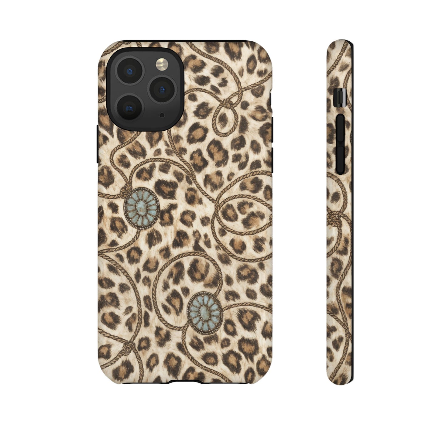 Leopard Rope Conchos Tough Case