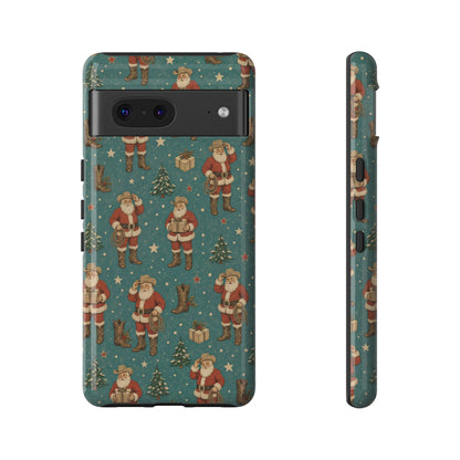 Retro Cowboy Santa Tough Case