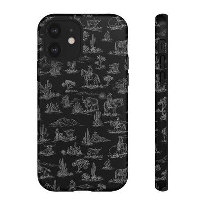 Midnight Toile Tough Case