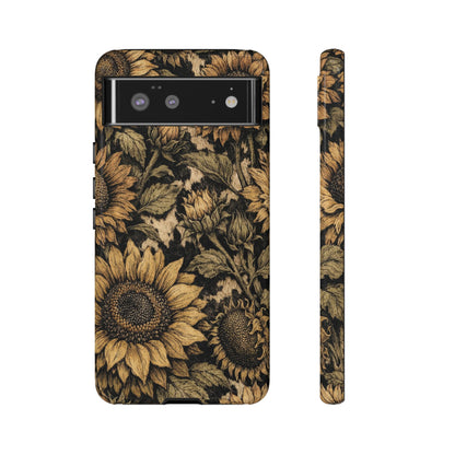 Cowhide Sunflowers Tough Case