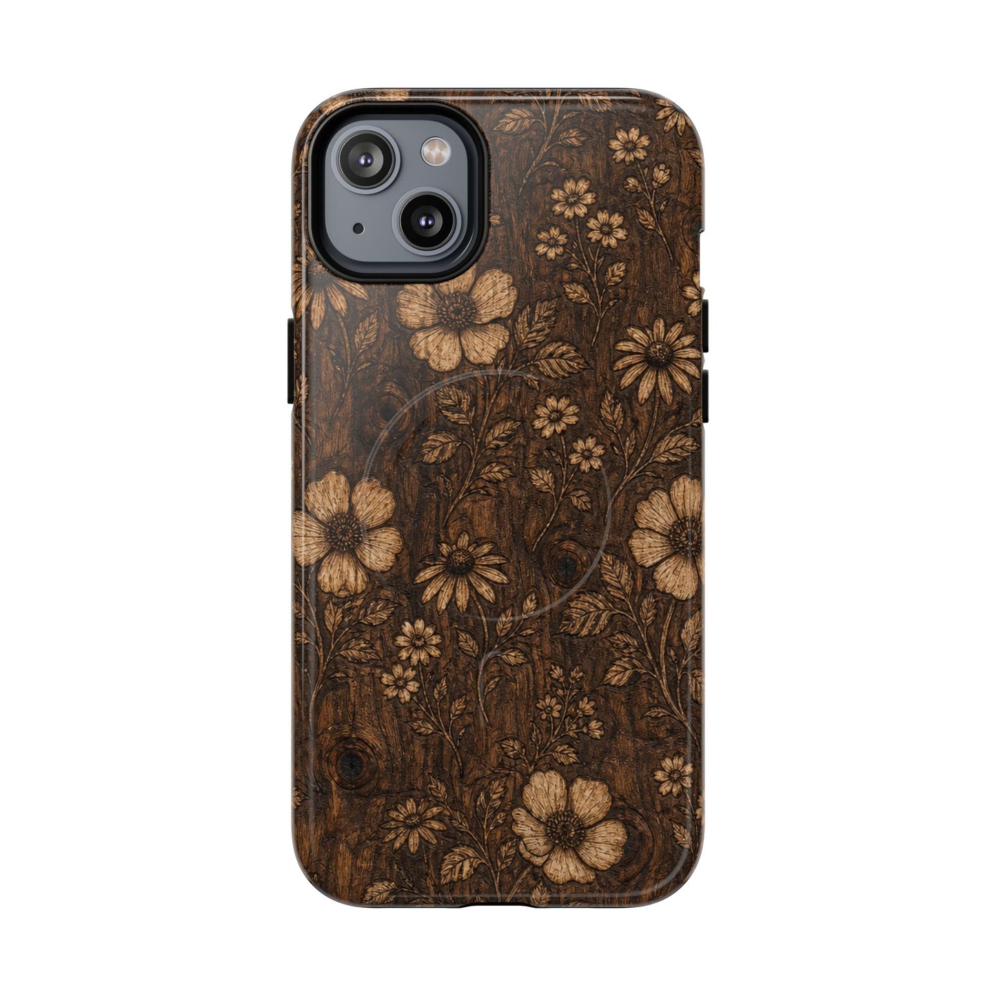 Floral Bark Magnetic Case