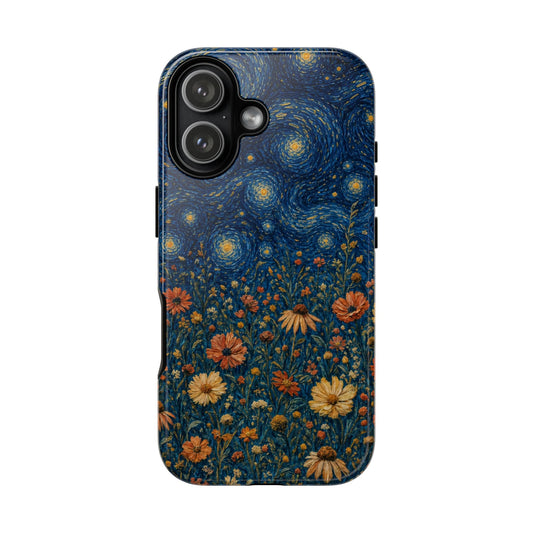 Starry Night Wildflowers Tough Case