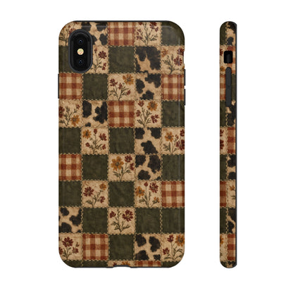 Autumn Plaid Patchwork Tough Case