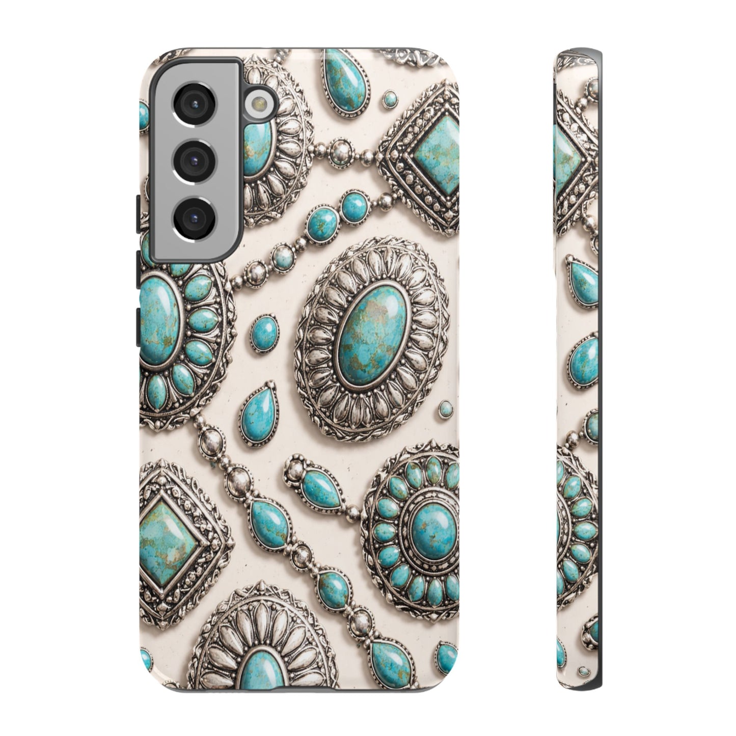Turquoise Silver Concho Tough Case