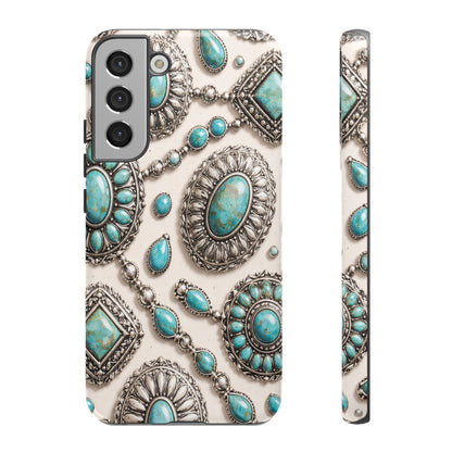 Turquoise Silver Concho Tough Case