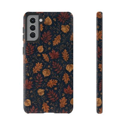 Navy Oak Leaf Tough Case