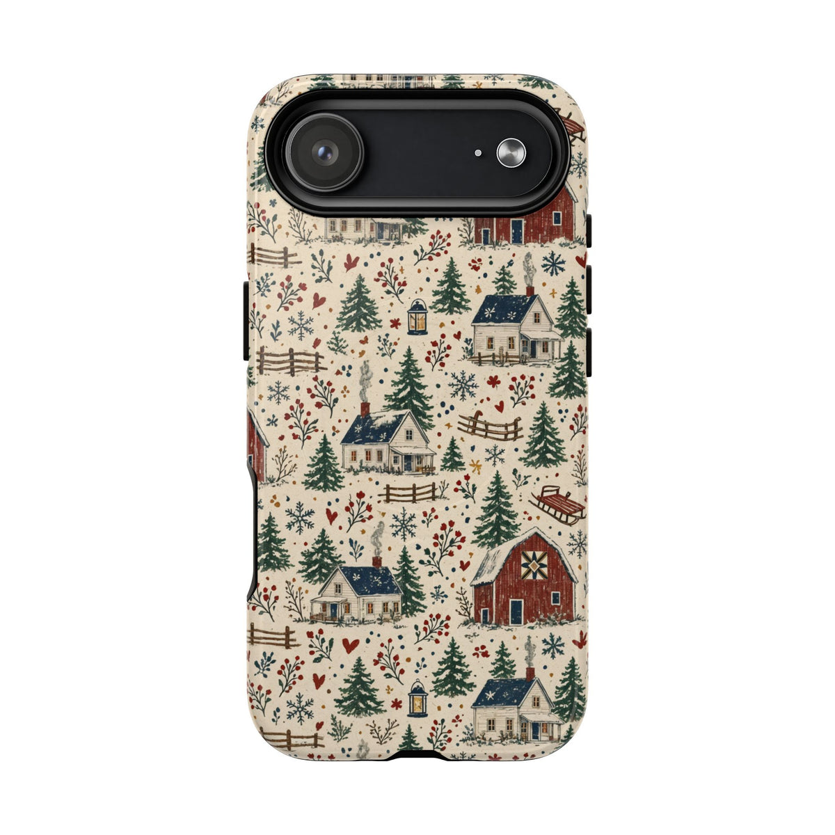 Snowy Farmstead Magnetic Case