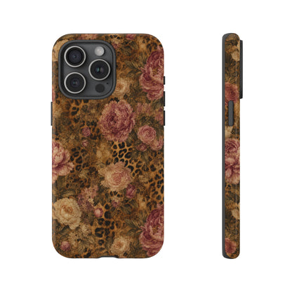 Leopard Floral Tough Case