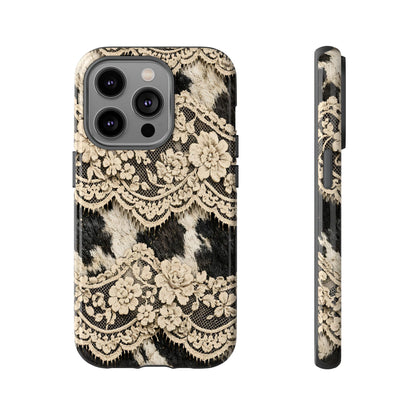 Cowhide Lace Tough Case