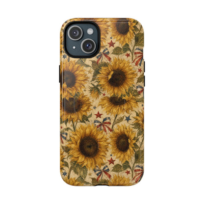 Patriotic Sunflowers Magnetic Case