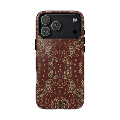 Burgundy Bandana Magnetic Case