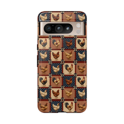 Patriotic Chicken Patchwork Tough Case