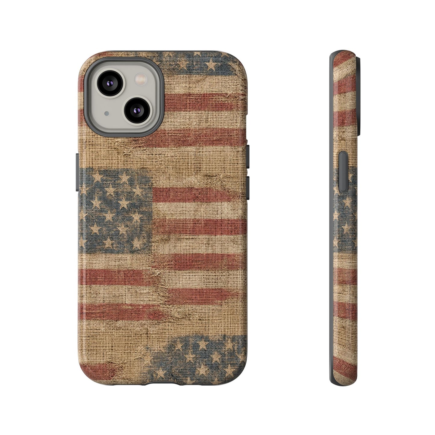 Burlap Flag Tough Case