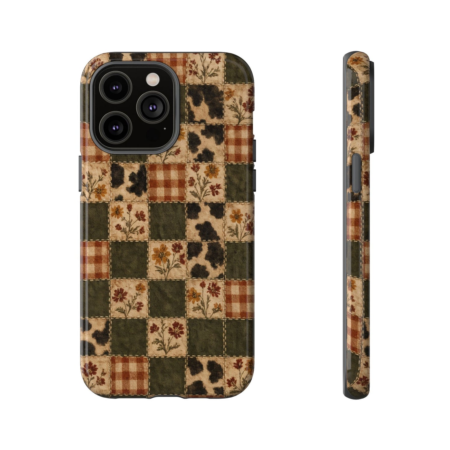 Autumn Plaid Patchwork Tough Case