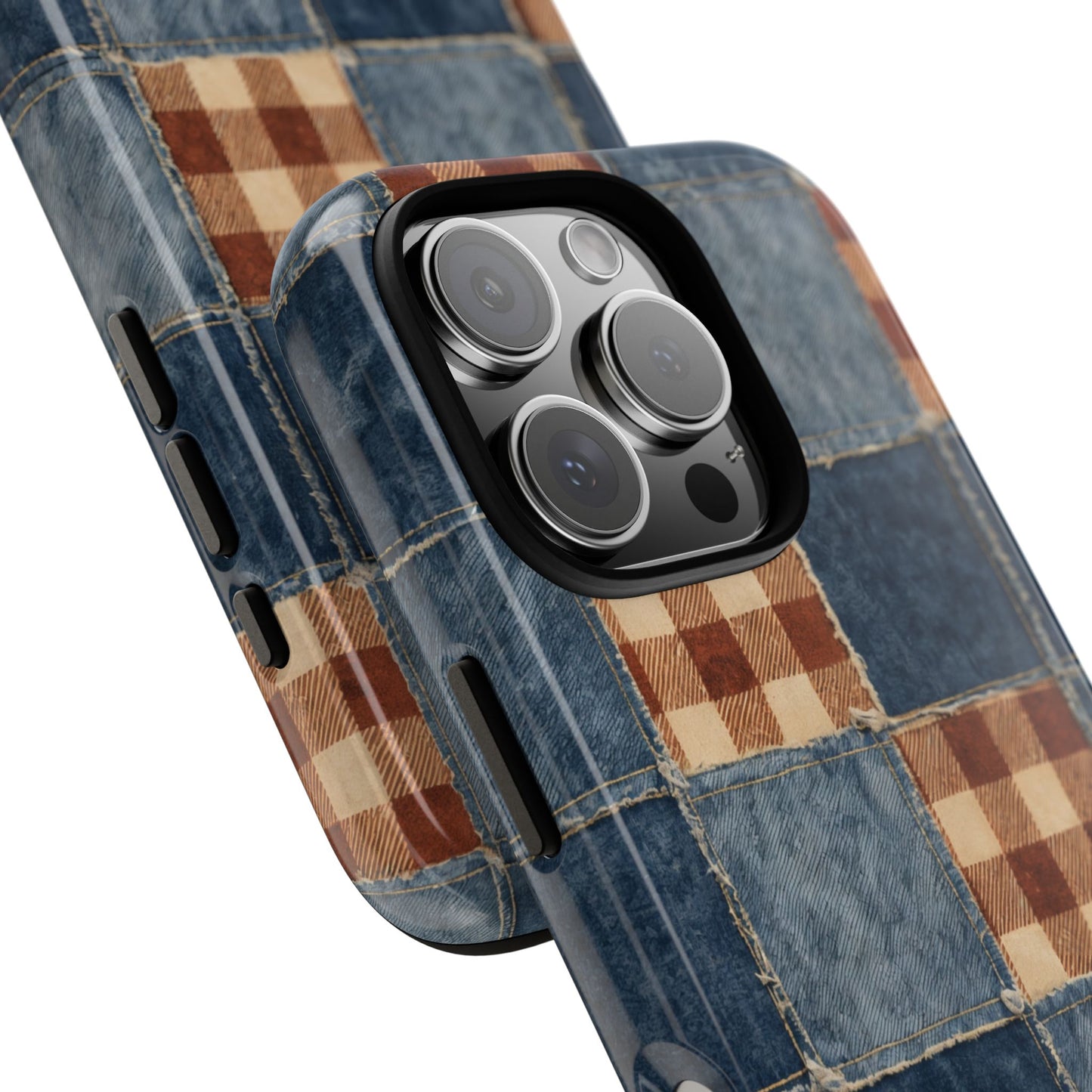 Denim Patchwork Tough Case