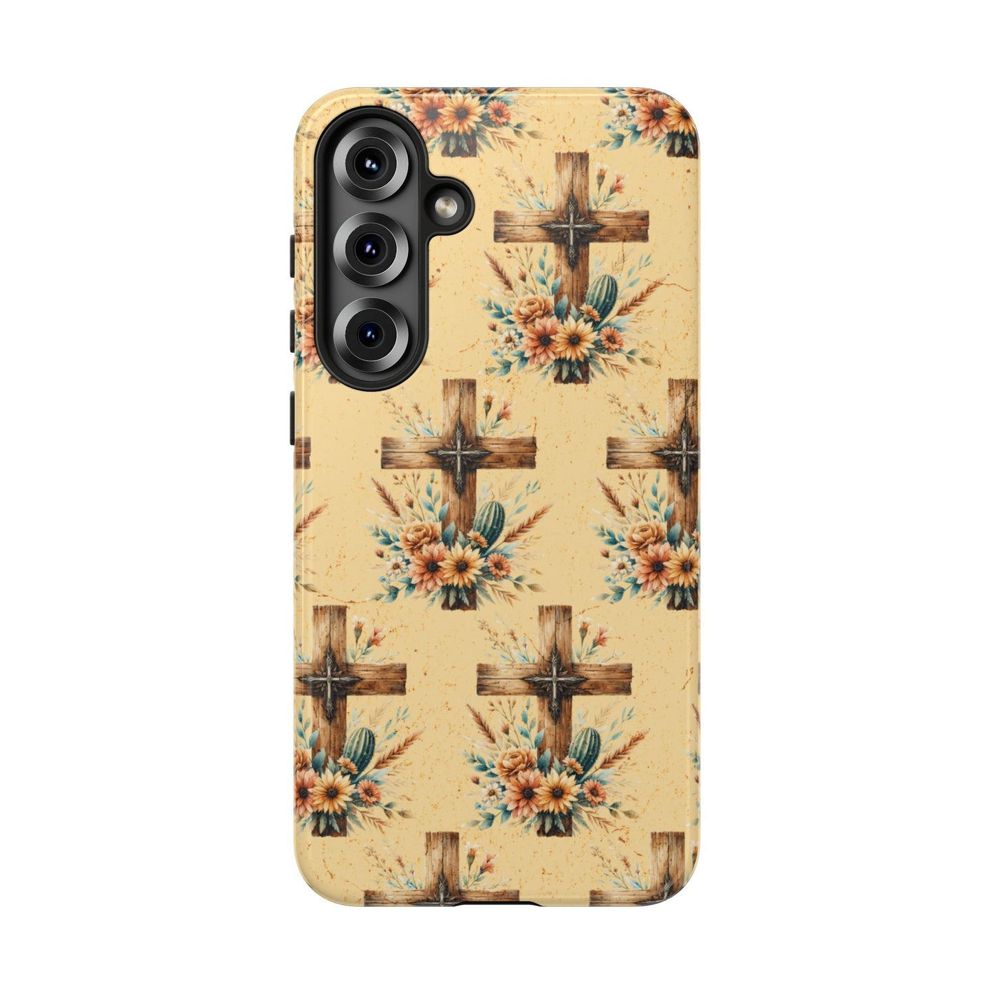 Floral Crosses Tough Case