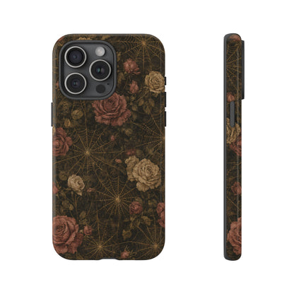 Spiderweb Rose Tough Case