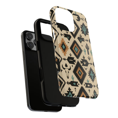 Ivory Western Aztec Tough Phone Case