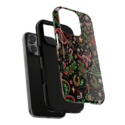 Neon Christmas Skulls Magnetic Case