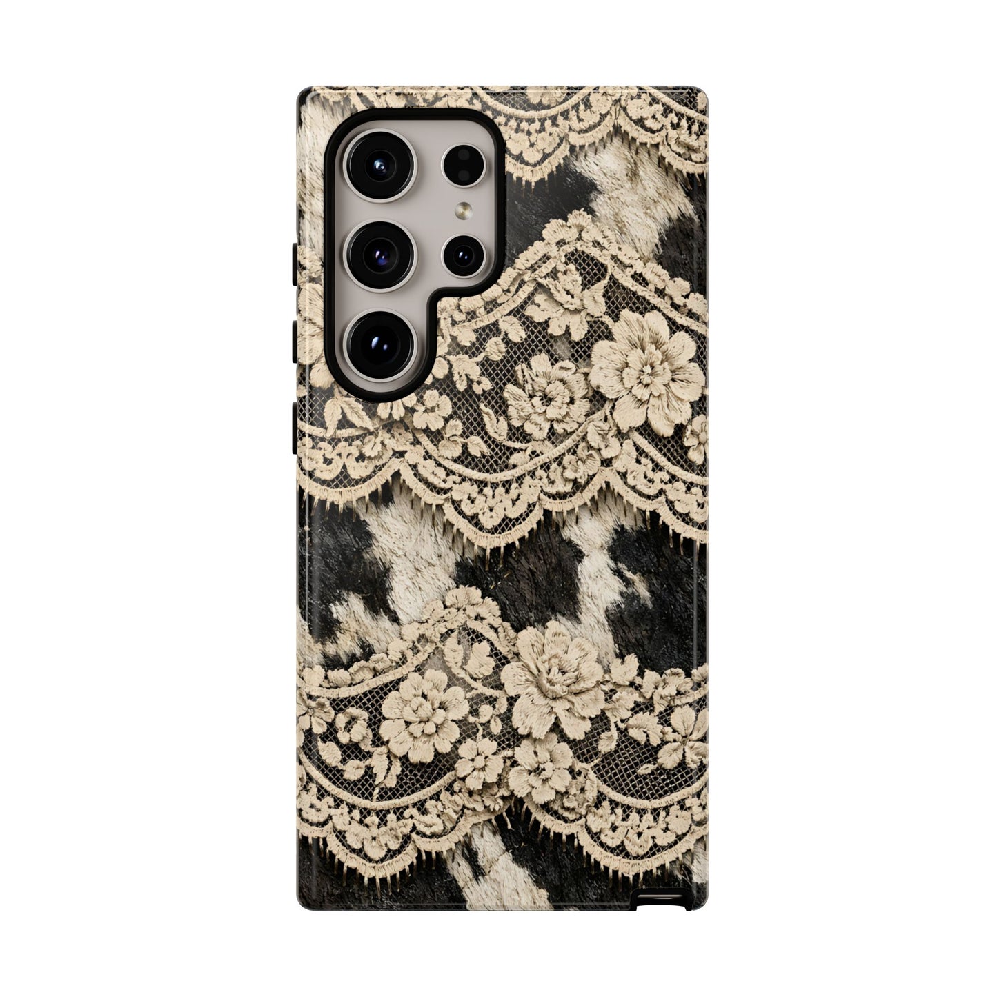Cowhide Lace Tough Case