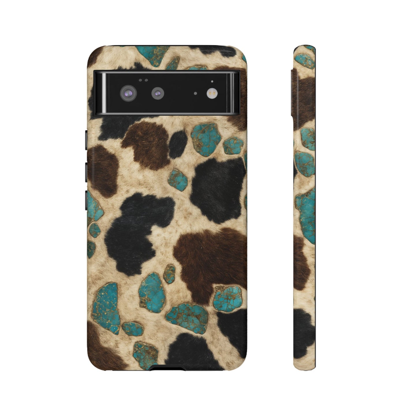 Turquoise Cowhide Tough Case