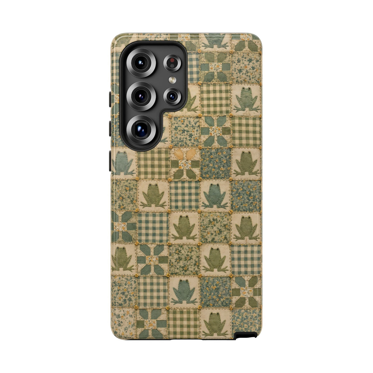 Frog Quilt Tough Case
