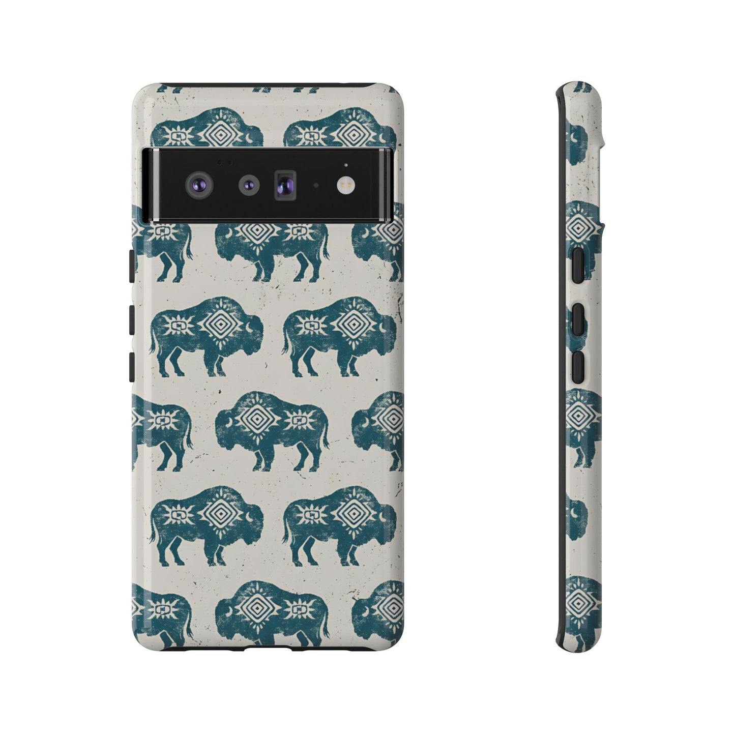 Teal Aztec Buffalo Tough Case