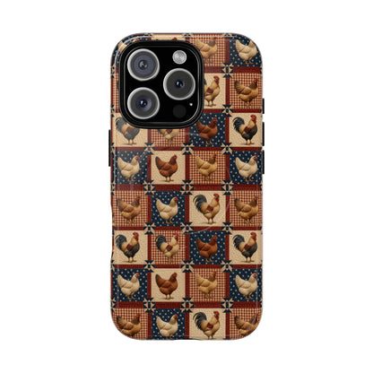 Patriotic Chicken Patchwork Magnetic Case