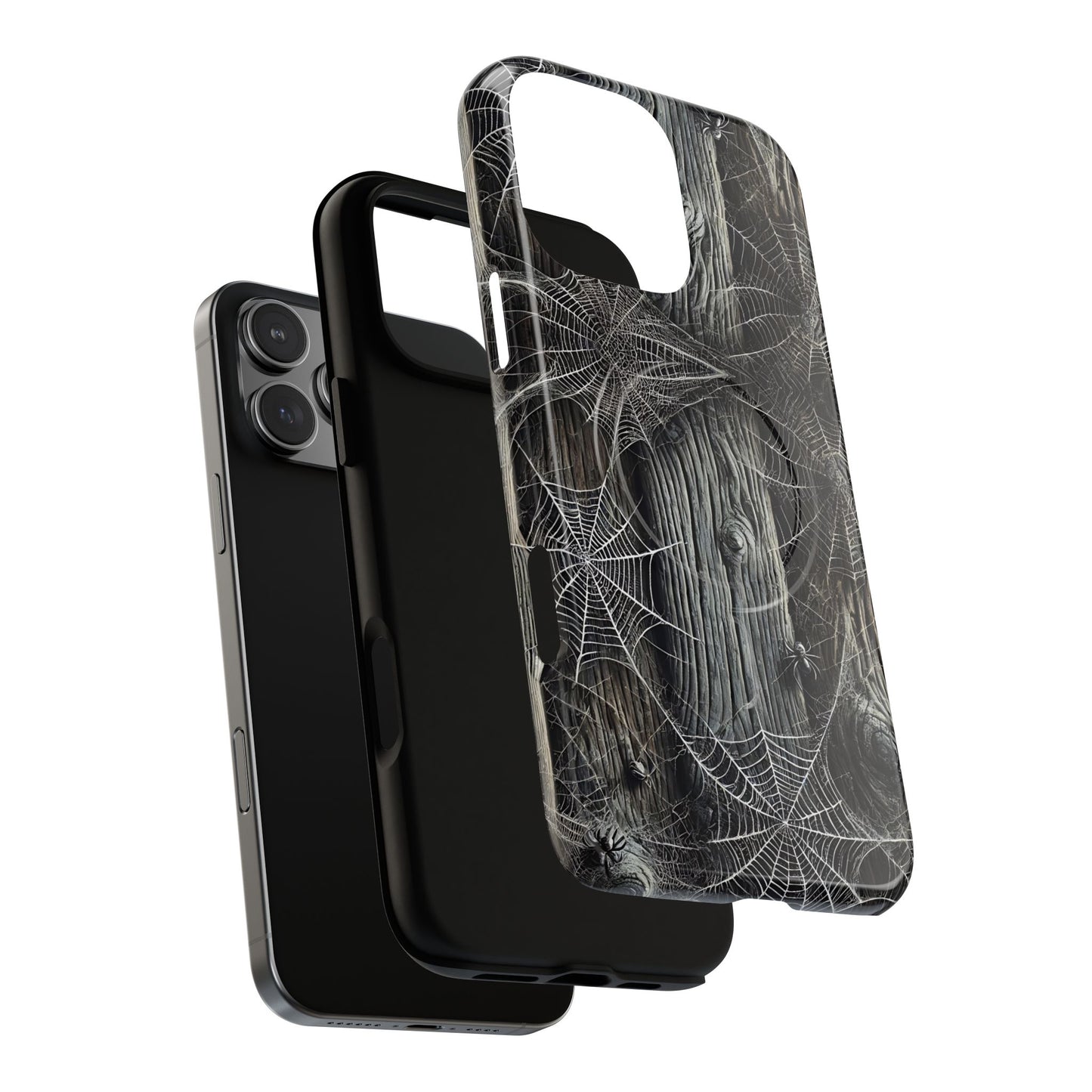 Spiderwebs Barnwood Magnetic Case