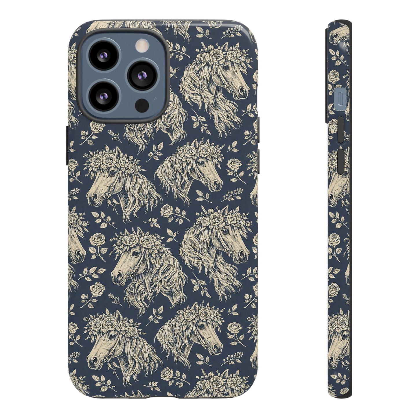 Floral Horses Tough Case