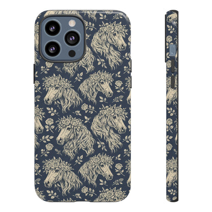 Floral Horses Tough Case