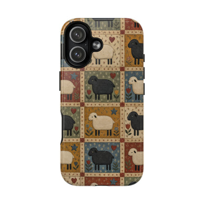 Sheep Quilt Magnetic Case