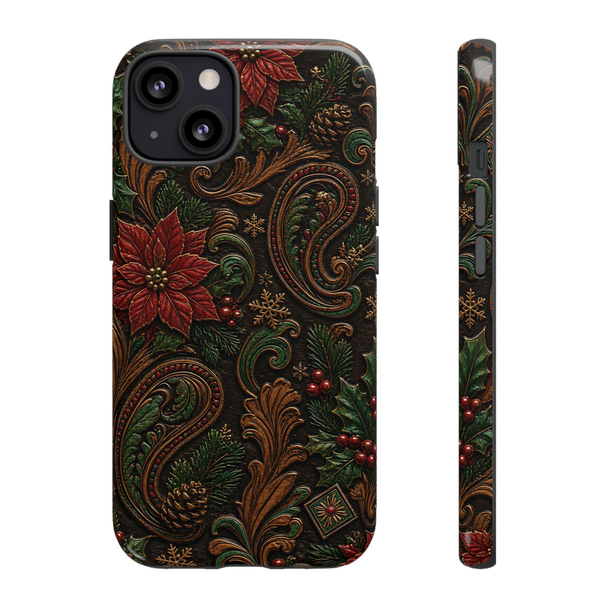Carved Christmas Paisley Tough Case